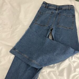 zara wide leg  jeans